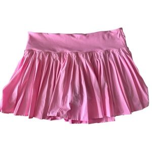 Pink Pleated Skirt